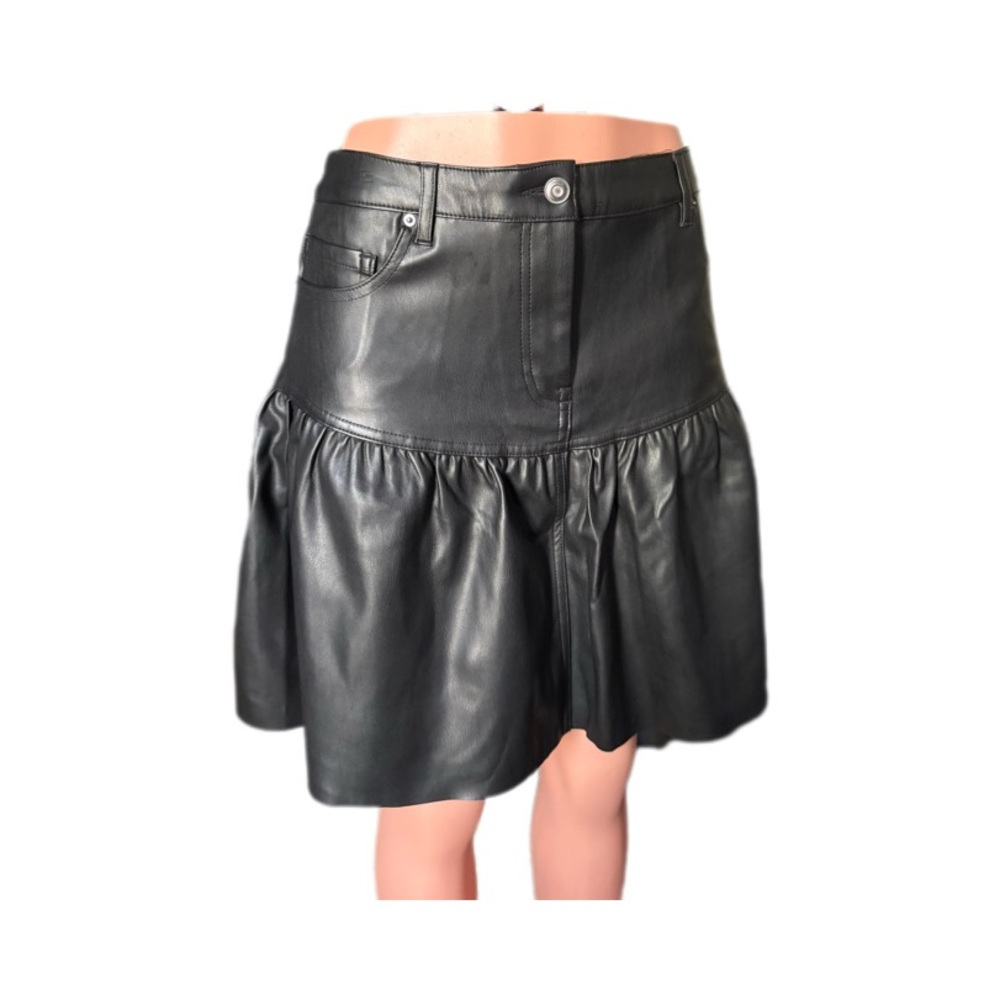 Zara Leather Mini Skirt